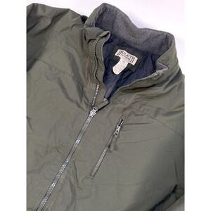 Duluth Trading Men's Grab Fleece Lined Full Zip Nylon Green Jacket Coat Size 3XL